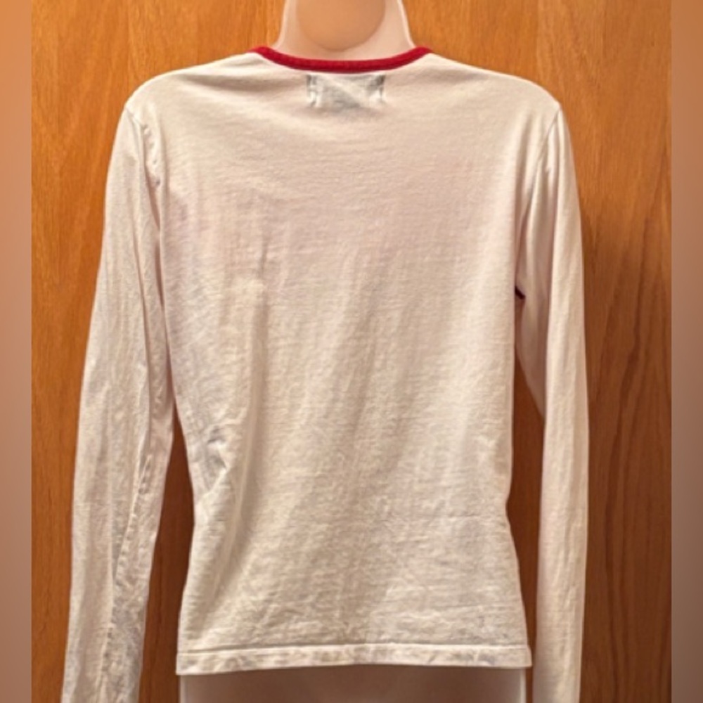 VTG Y2K Abercrombie Fitch Long Sleeve Color Block Crew Shirt - Picture 3 of 3